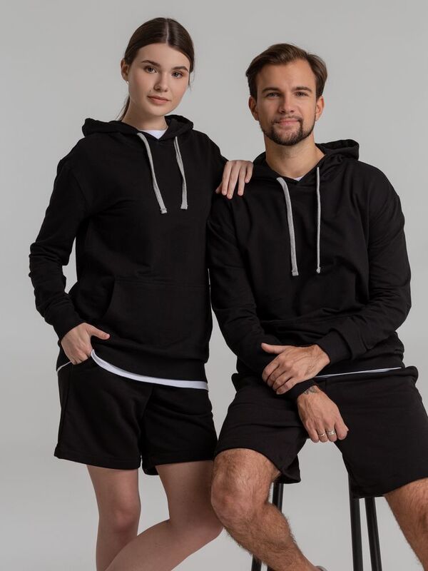 Толстовка с капюшоном Unit Kirenga, черная арт.6894.30