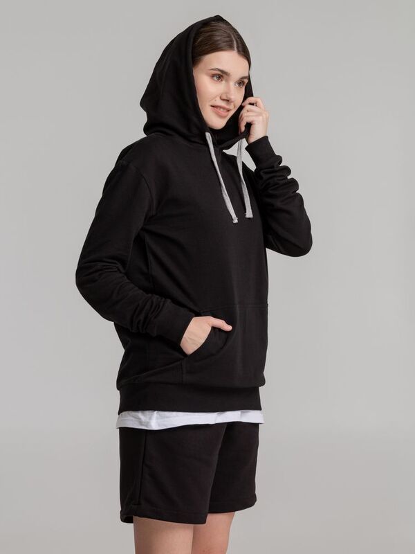Толстовка с капюшоном Unit Kirenga, черная арт.6894.30
