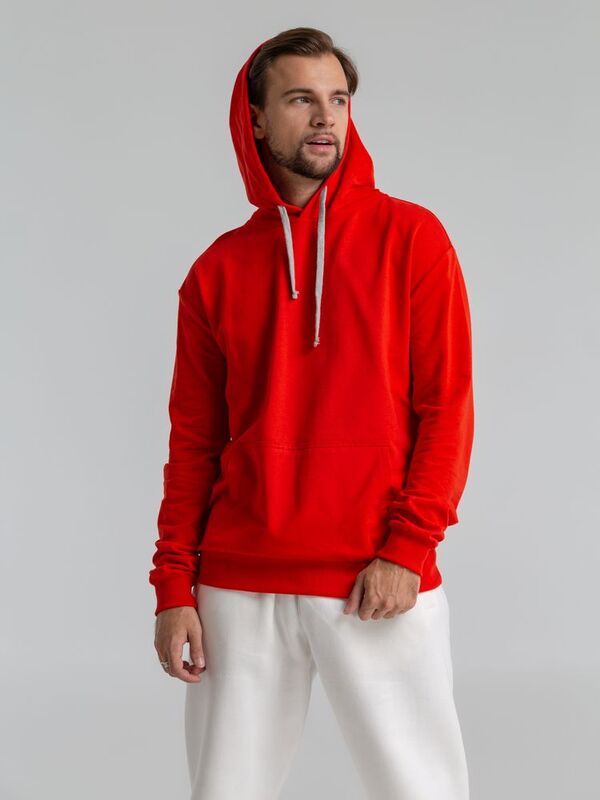 Толстовка с капюшоном Unit Kirenga, красная арт.6894.50