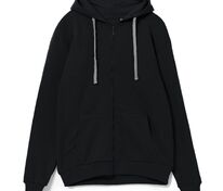 Толстовка на молнии с капюшоном Unit Siverga, черная арт.6895.30