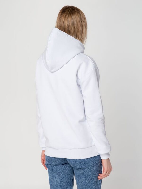 Толстовка с капюшоном Unit Kirenga Heavy, белая арт.6926.60