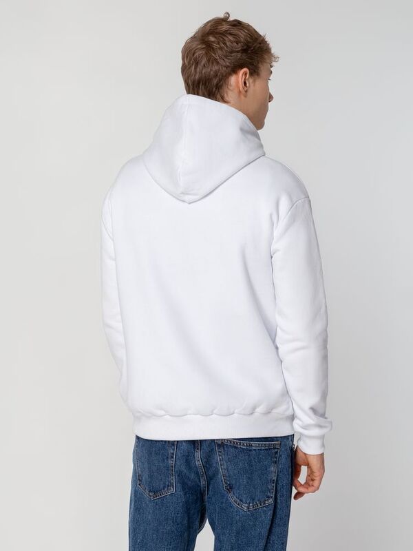 Толстовка с капюшоном Unit Kirenga Heavy, белая арт.6926.60
