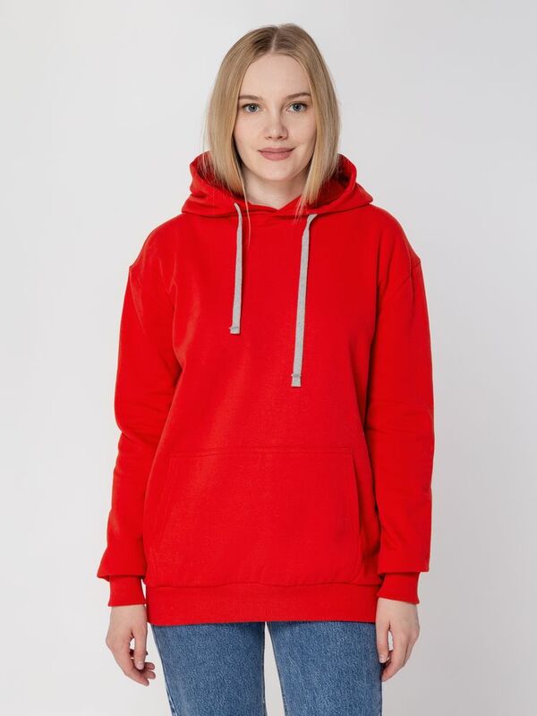 Толстовка с капюшоном Unit Kirenga Heavy, красная арт.6926.50