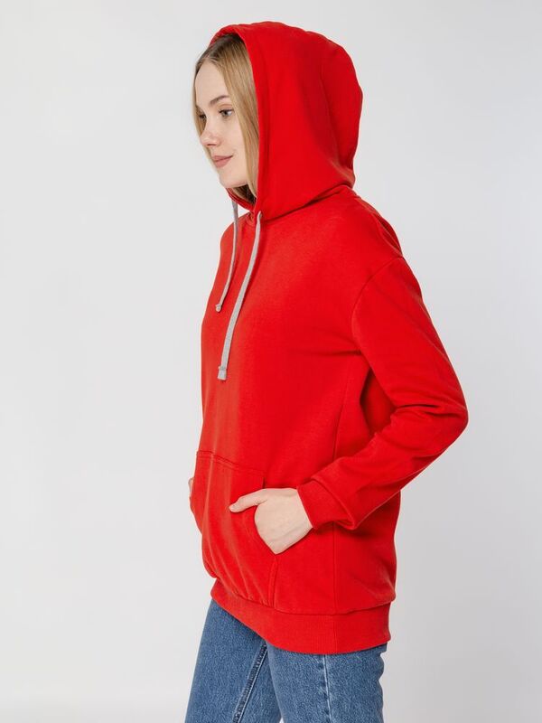 Толстовка с капюшоном Unit Kirenga Heavy, красная арт.6926.50