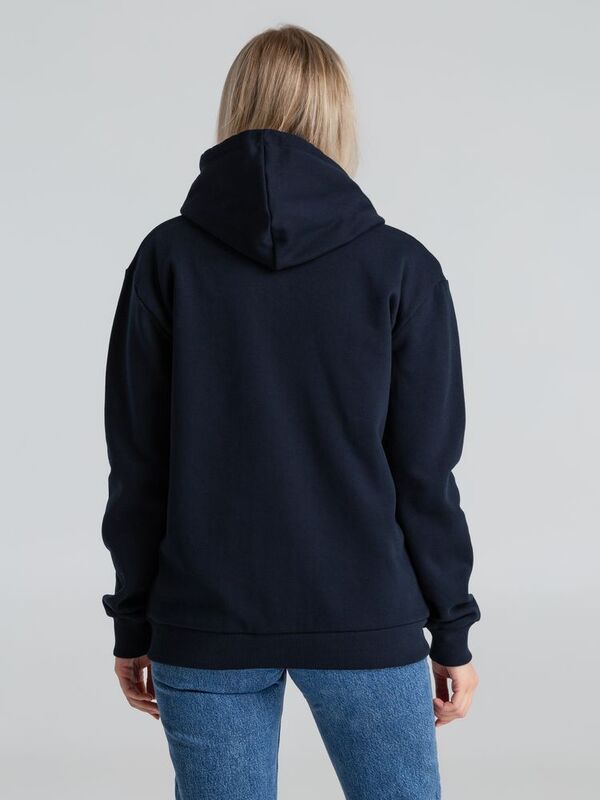 Толстовка на молнии с капюшоном Unit Siverga Heavy, темно-синяя арт.6927.40