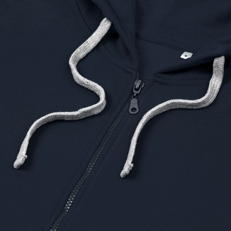 Толстовка на молнии с капюшоном Unit Siverga Heavy, темно-синяя арт.6927.40