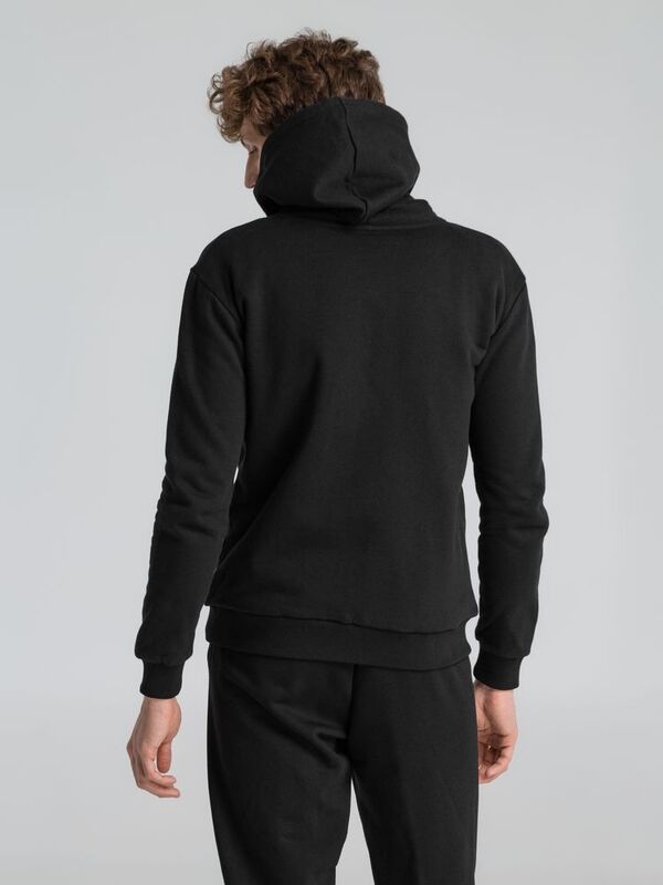 Толстовка на молнии с капюшоном Unit Siverga Heavy, черная арт.6927.30