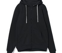 Толстовка на молнии с капюшоном Unit Siverga Heavy, черная арт.6927.30