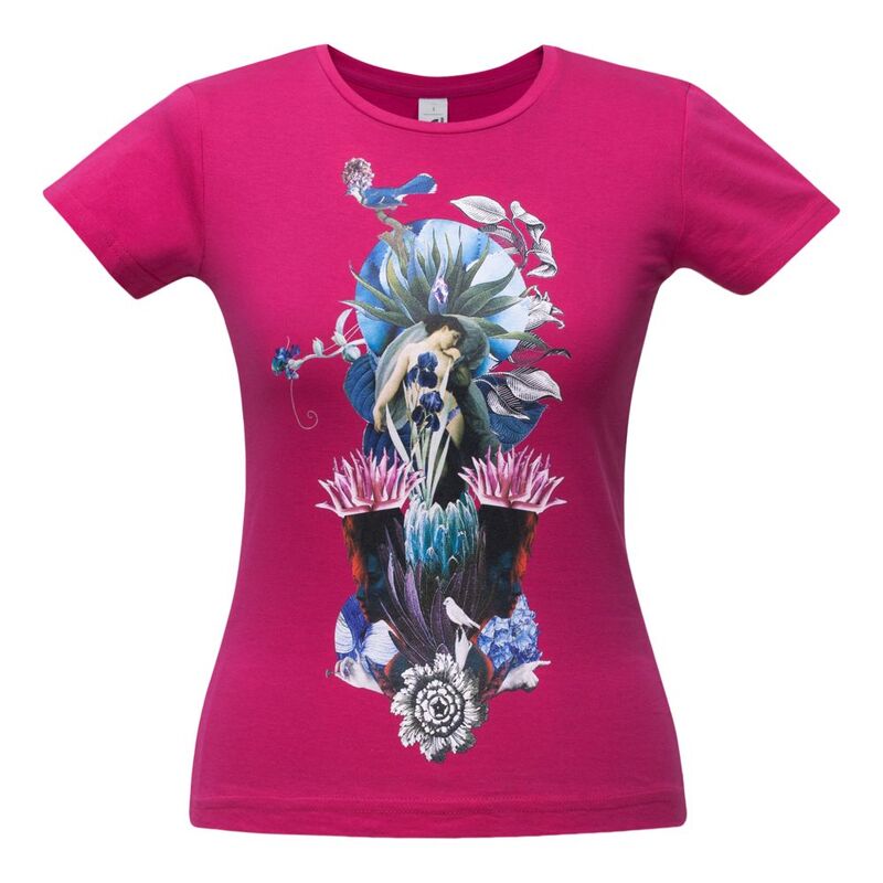 Футболка женская Beauty Sleep, ярко-розовая (фуксия) арт.7394.57