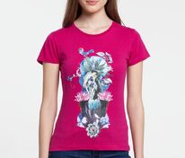 Футболка женская Beauty Sleep, ярко-розовая (фуксия) арт.7394.57