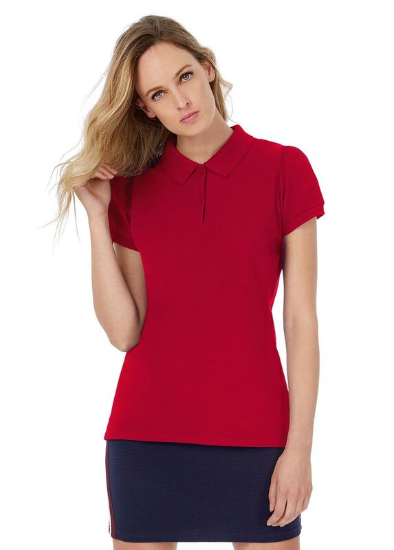 Рубашка поло женская Heavymill красная арт.PW460004