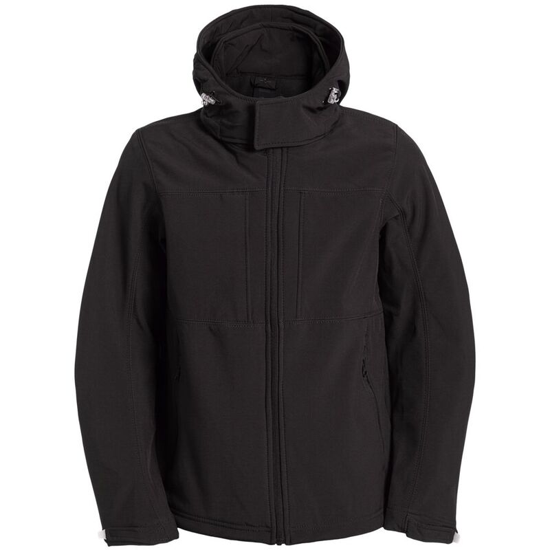 Куртка мужская Hooded Softshell черная арт.JM950002
