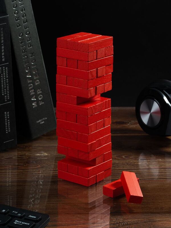 Игра &laquo;Деревянная башня мини&raquo;, красная арт.5351.50