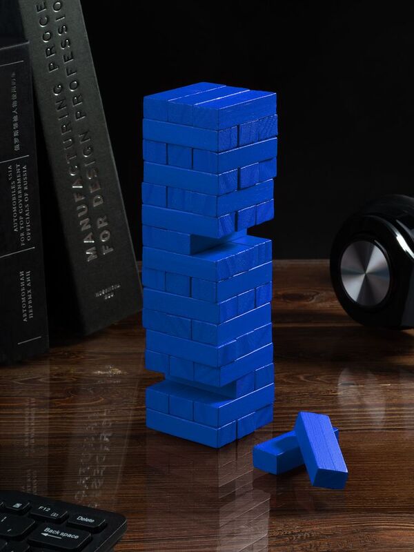 Игра &laquo;Деревянная башня мини&raquo;, синяя арт.5351.40