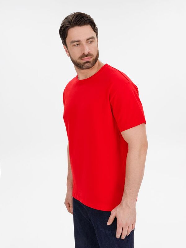 Футболка унисекс T-Bolka 180, красная арт.6994.50