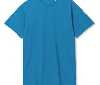 Футболка унисекс T-Bolka 180, бирюзовая арт.6994.42