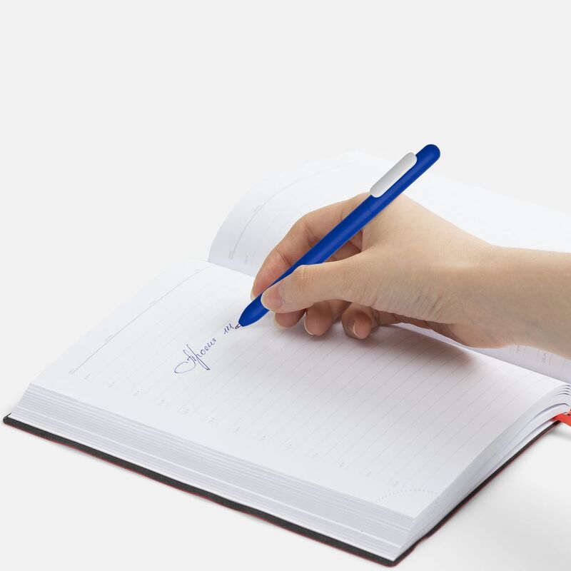 Ручка шариковая Swiper Soft Touch, синяя с белым арт.6969.64