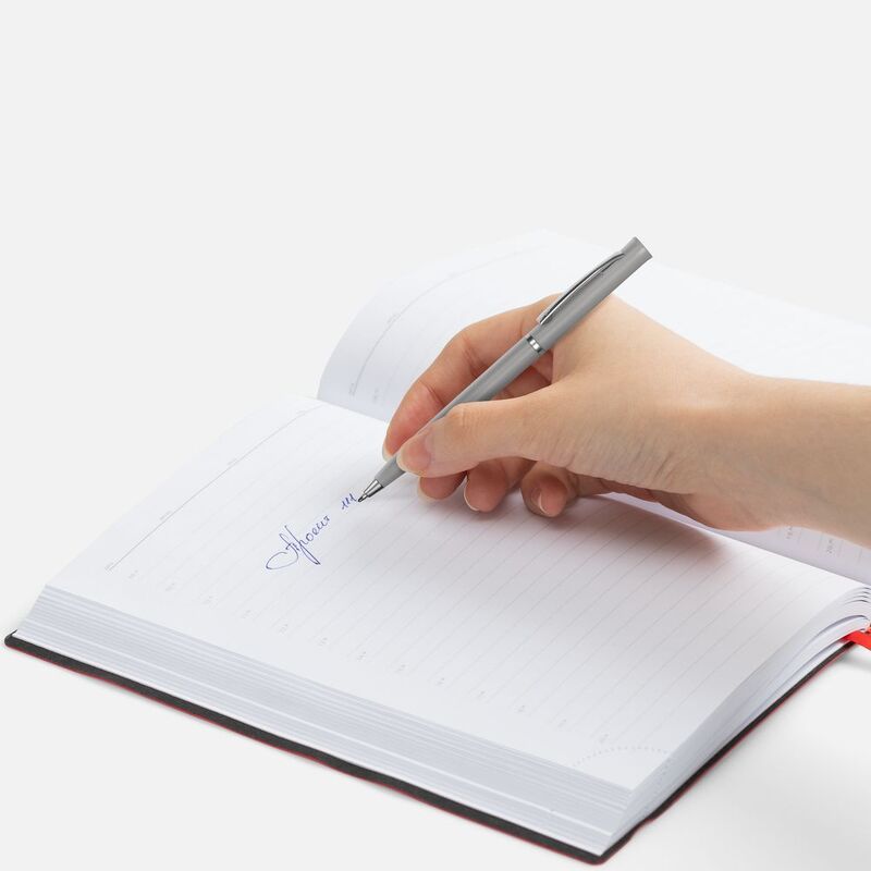 Ручка шариковая Euro Chrome, темно-серая арт.4478.11