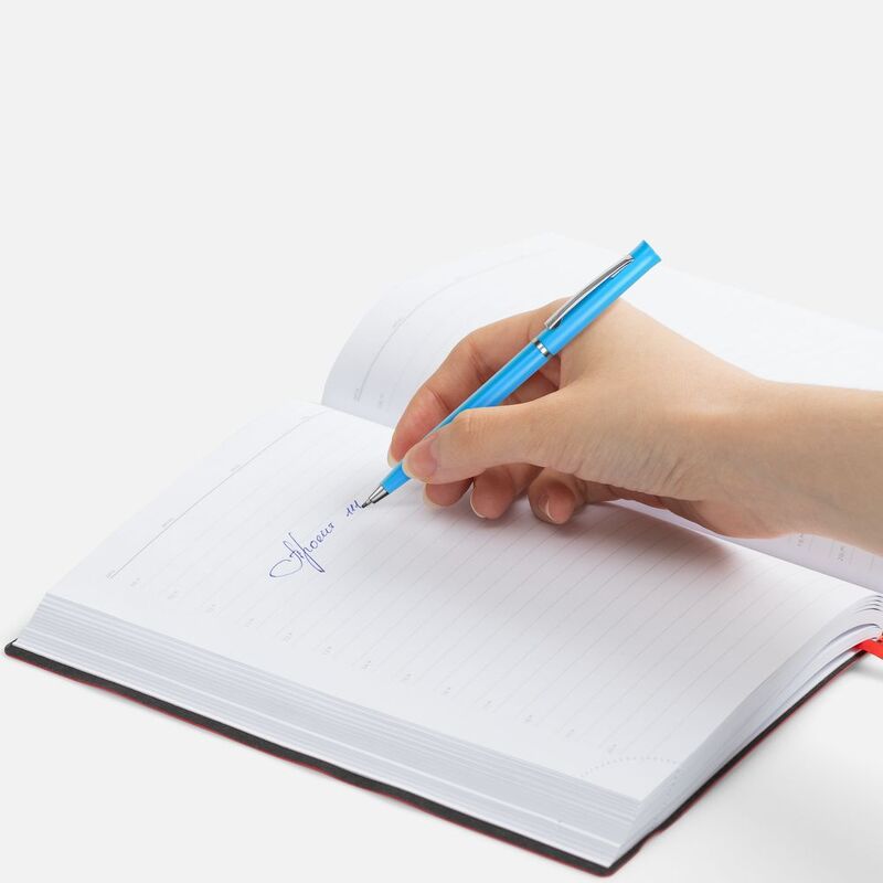 Ручка шариковая Euro Chrome, голубая арт.4478.44