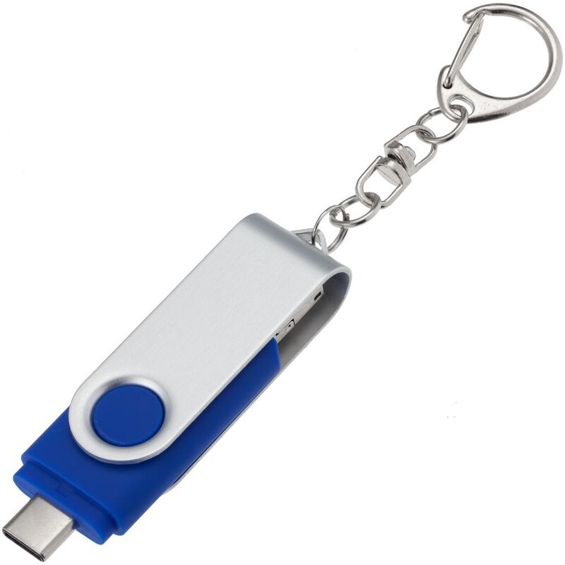 Флешка Trio Twist, синяя, 32 Гб арт.7909.42