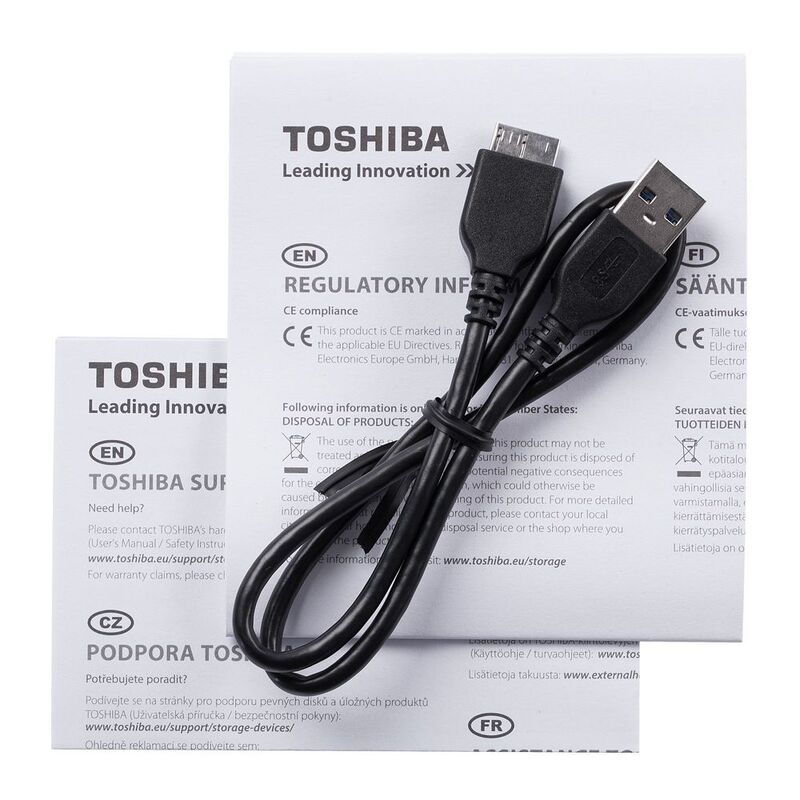Внешний диск Toshiba Canvio, USB 3.0, 1Тб, черный арт.7471.30