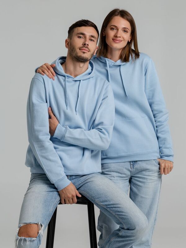 Толстовка с капюшоном Snake II голубая арт.7611.14