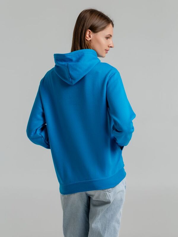 Толстовка с капюшоном Snake II бирюзовая арт.7611.42
