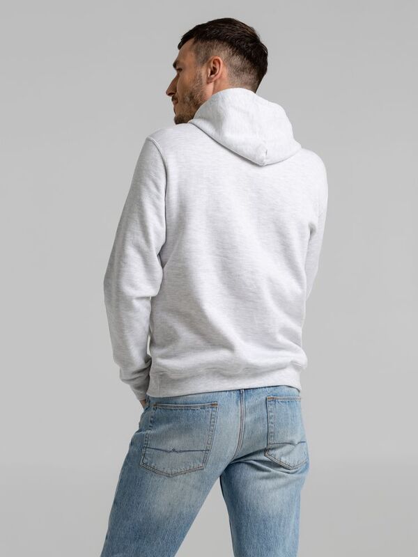 Толстовка с капюшоном Snake II светло-серый меланж арт.7611.16