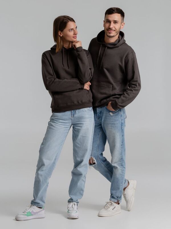 Толстовка с капюшоном Snake II темно-серая арт.7611.10