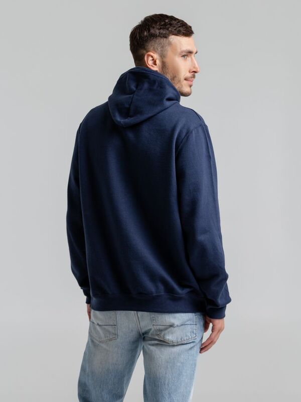 Толстовка с капюшоном Snake II темно-синяя арт.7611.40