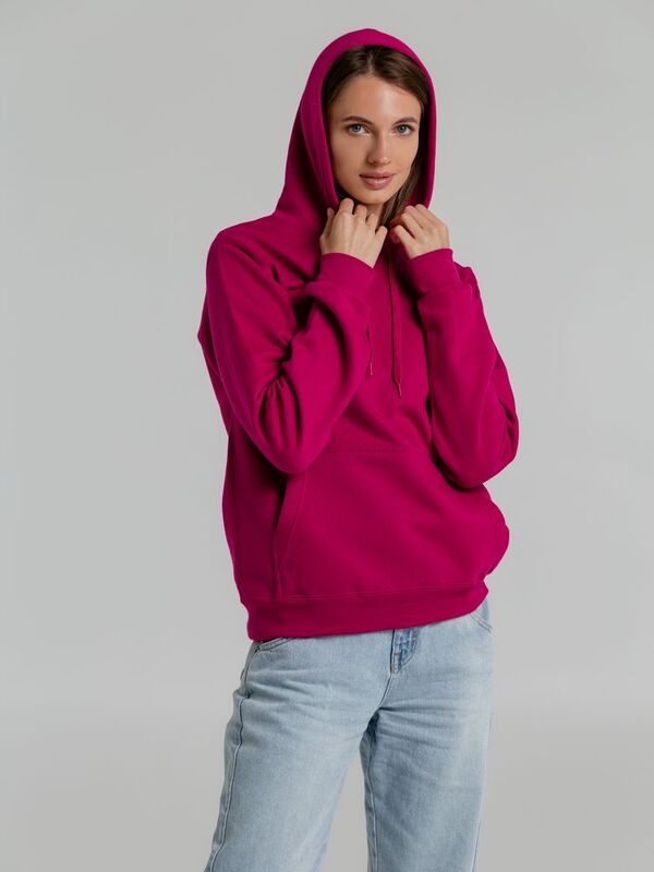 Толстовка с капюшоном Snake II ярко-розовая (фуксия) арт.7611.57