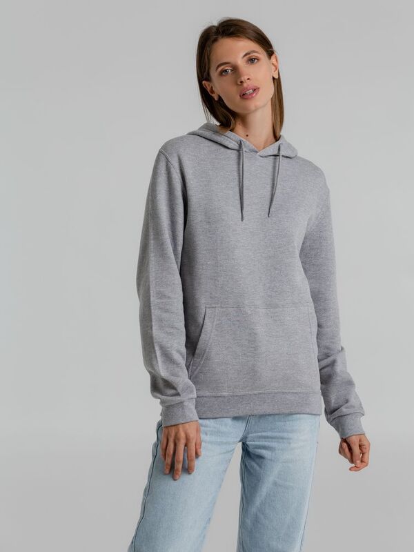 Толстовка с капюшоном Snake II серый меланж арт.7611.11