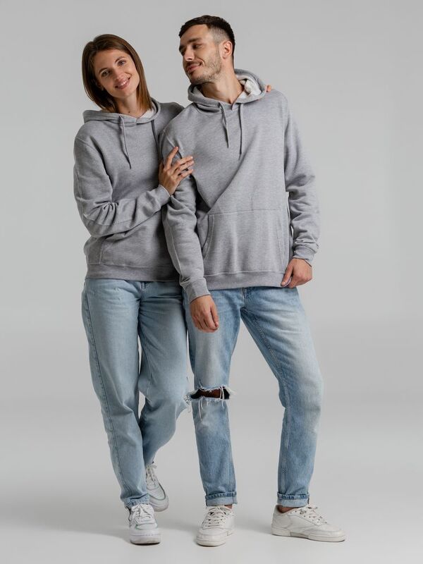 Толстовка с капюшоном Snake II серый меланж арт.7611.11