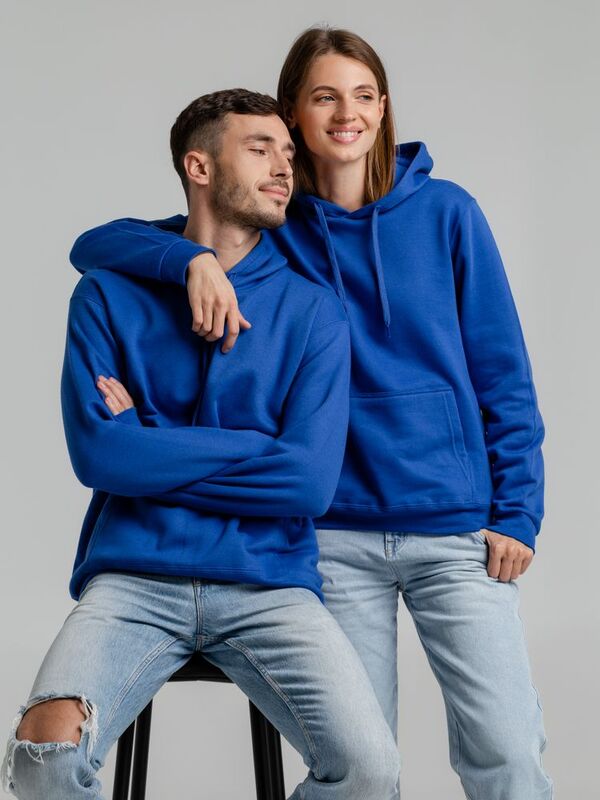 Толстовка с капюшоном Snake II ярко-синяя арт.7611.44