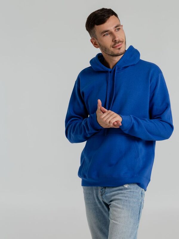 Толстовка с капюшоном Snake II ярко-синяя арт.7611.44