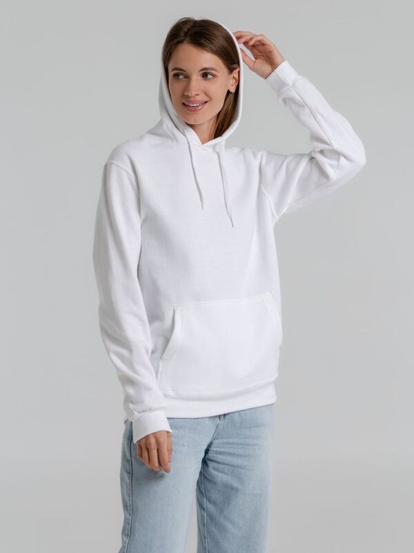 Толстовка с капюшоном Snake II белая арт.7611.60