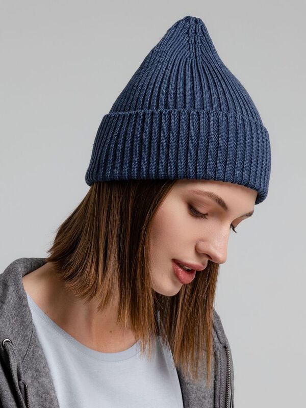 Шапка Stout, синий меланж арт.7981.40