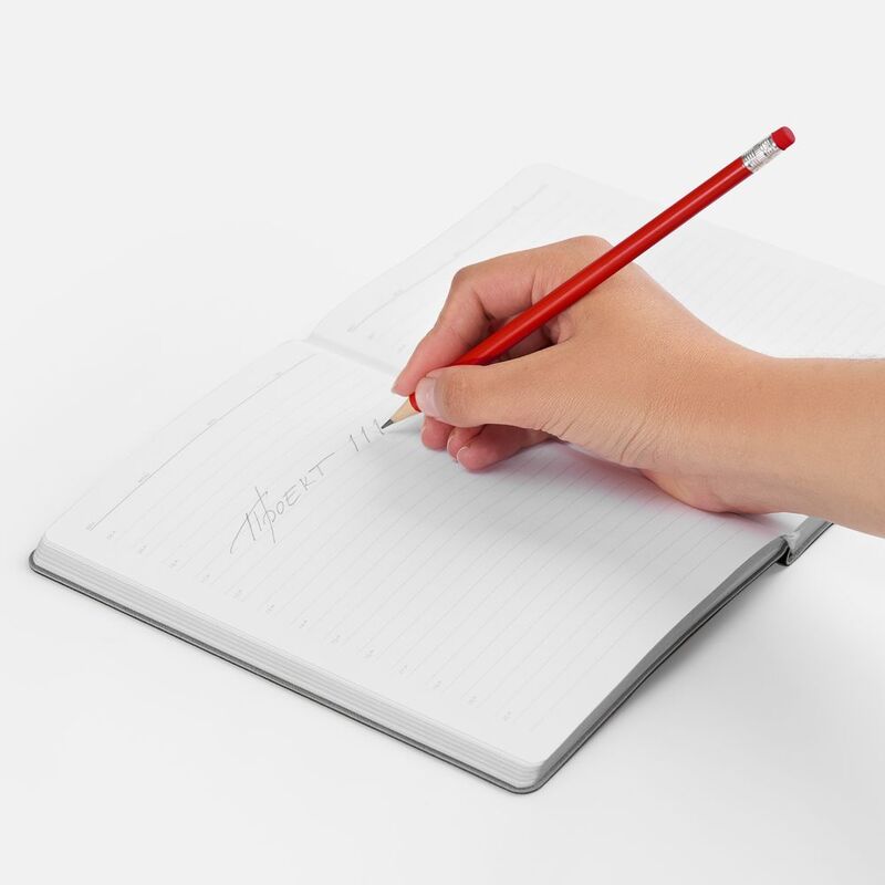 Карандаш простой Hand Friend с ластиком, красный арт.5002.50