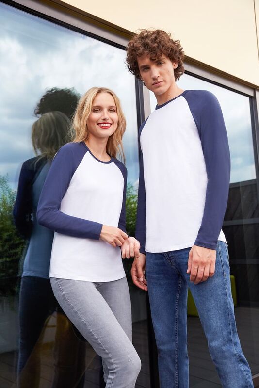 Футболка мужская с длинным рукавом Funky Lsl, белая с ярко-синим арт.02942907