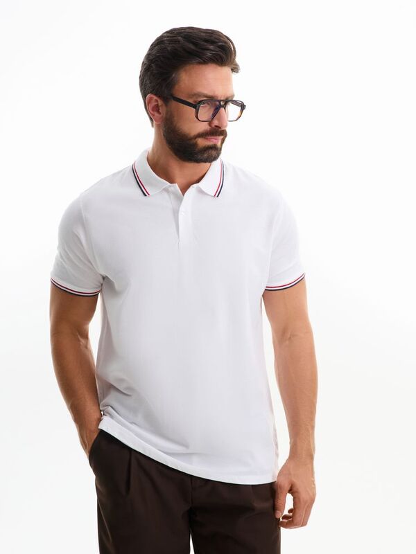 Рубашка поло мужская Prestige Men, белая арт.02949102