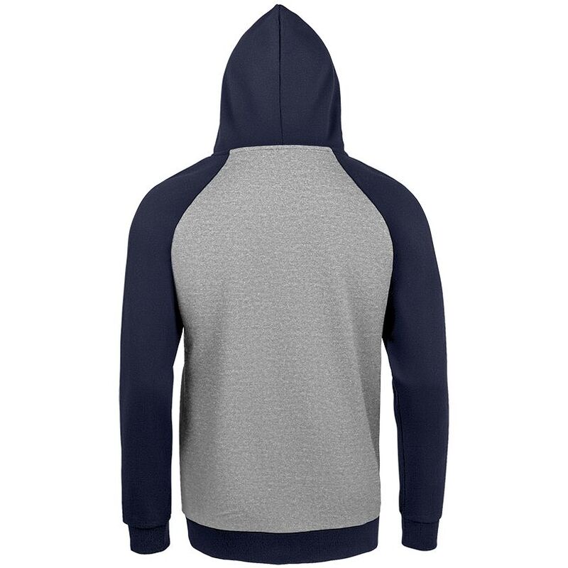 Толстовка унисекс Seattle, серый меланж с темно-синим арт.02998110