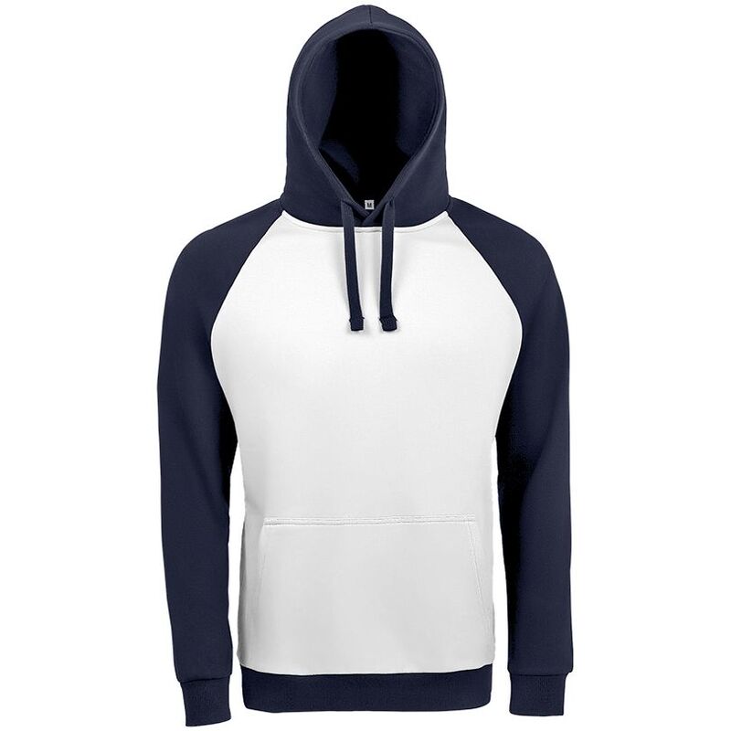 Толстовка унисекс Seattle, белая с темно-синим арт.02998904