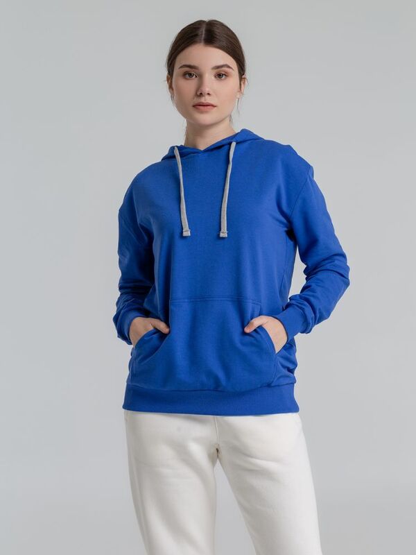 Толстовка с капюшоном Unit Kirenga, ярко-синяя арт.6894.44