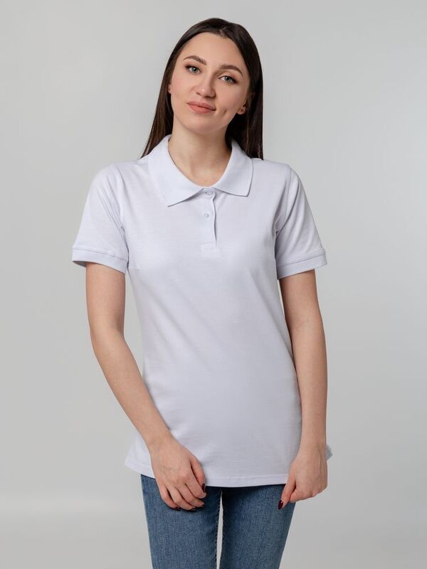 Рубашка поло женская Virma Stretch Lady, белая арт.11144.60