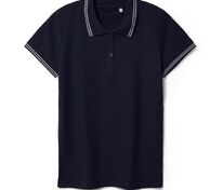 Рубашка поло женская Virma Stripes Lady, темно-синяя арт.11139.40