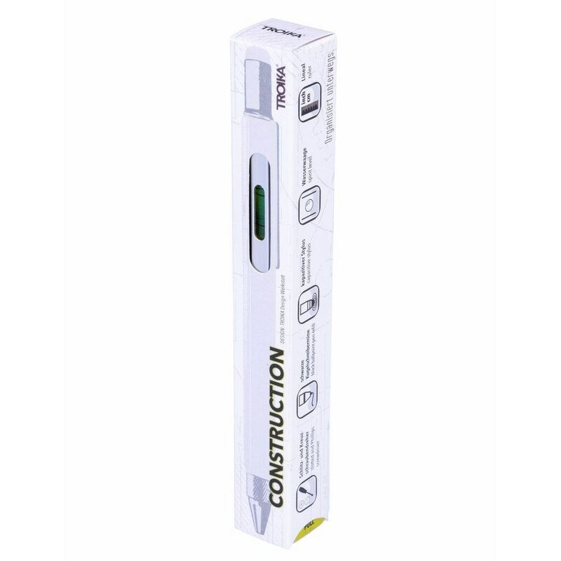 Ручка шариковая Construction, мультиинструмент, серебристая арт.6462.10