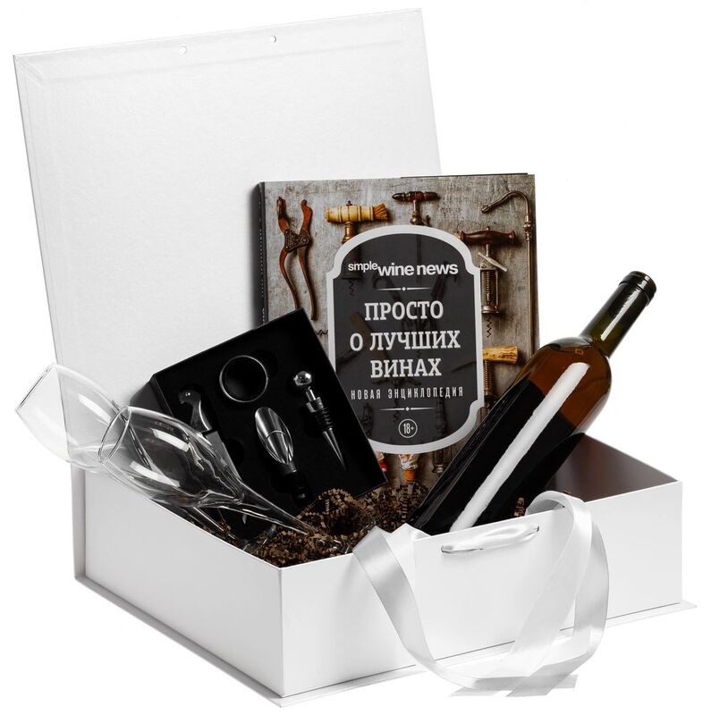 Коробка на лентах Tie Up, белая арт.10600.60