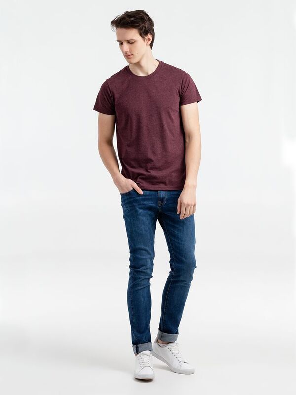 Футболка мужская Regent Fit 150, бордовый меланж арт.00553148