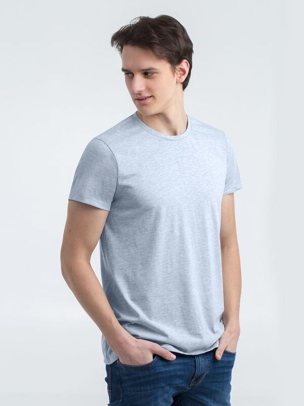 Футболка мужская Regent Fit 150, голубой меланж арт.00553258