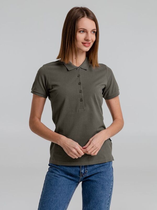 Рубашка поло женская Neptune, темно-серая арт.11130.10